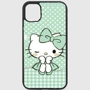 GREEN Hello Kitty Phone Case